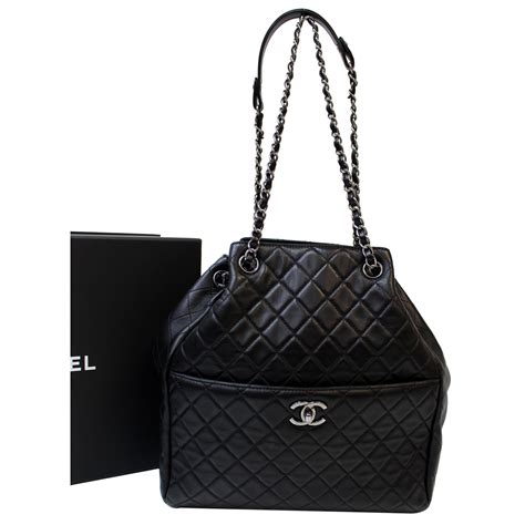 chanel quilted drawstring bucket bag